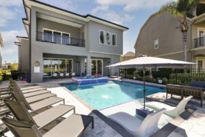 The pool in one of our reunion resort villa rentals